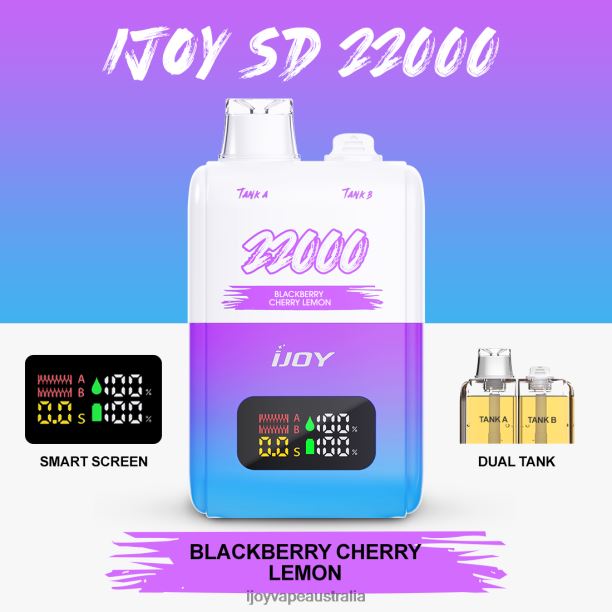 iJOY SD 22000 Disposable NN8BL147 - iJOY Vape Shop Blackberry Cherry Lemon