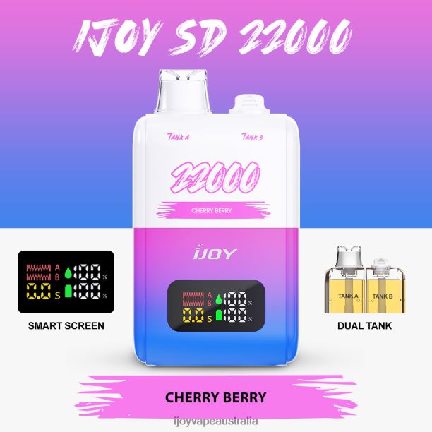 iJOY SD 22000 Disposable NN8BL150 - iJOY Vapes For Sale Cherry Berry