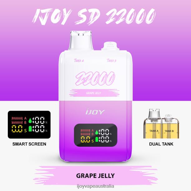 iJOY SD 22000 Disposable NN8BL153 - iJOY Vape Melbourne Grape Jelly