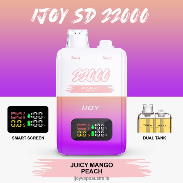 iJOY SD 22000 Disposable NN8BL156 - iJOY Vape Review Juicy Mango Peach